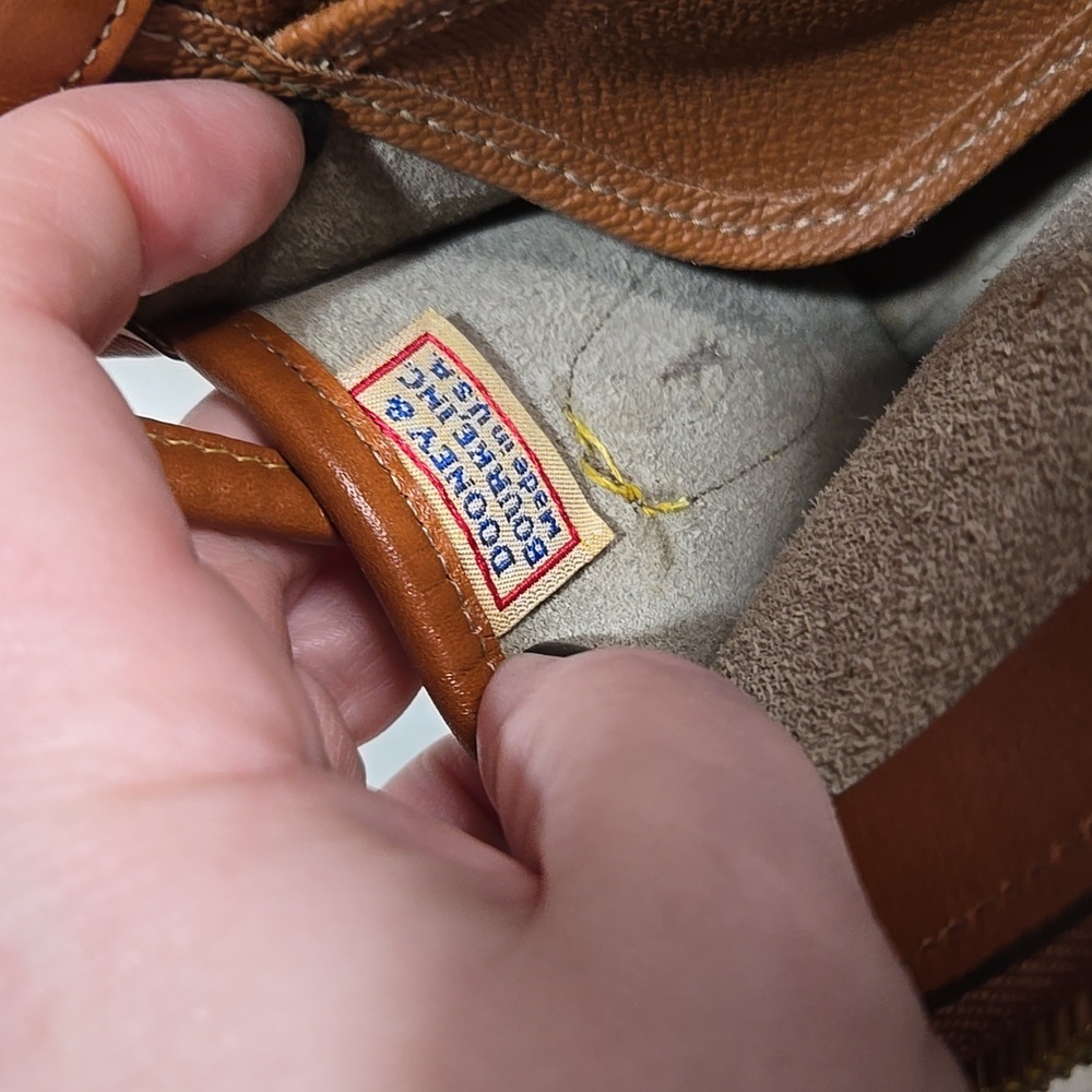 Vintage Dooney & Bourke Cross Body Mini Zip Top Purse Bag - Picture 9 of 10